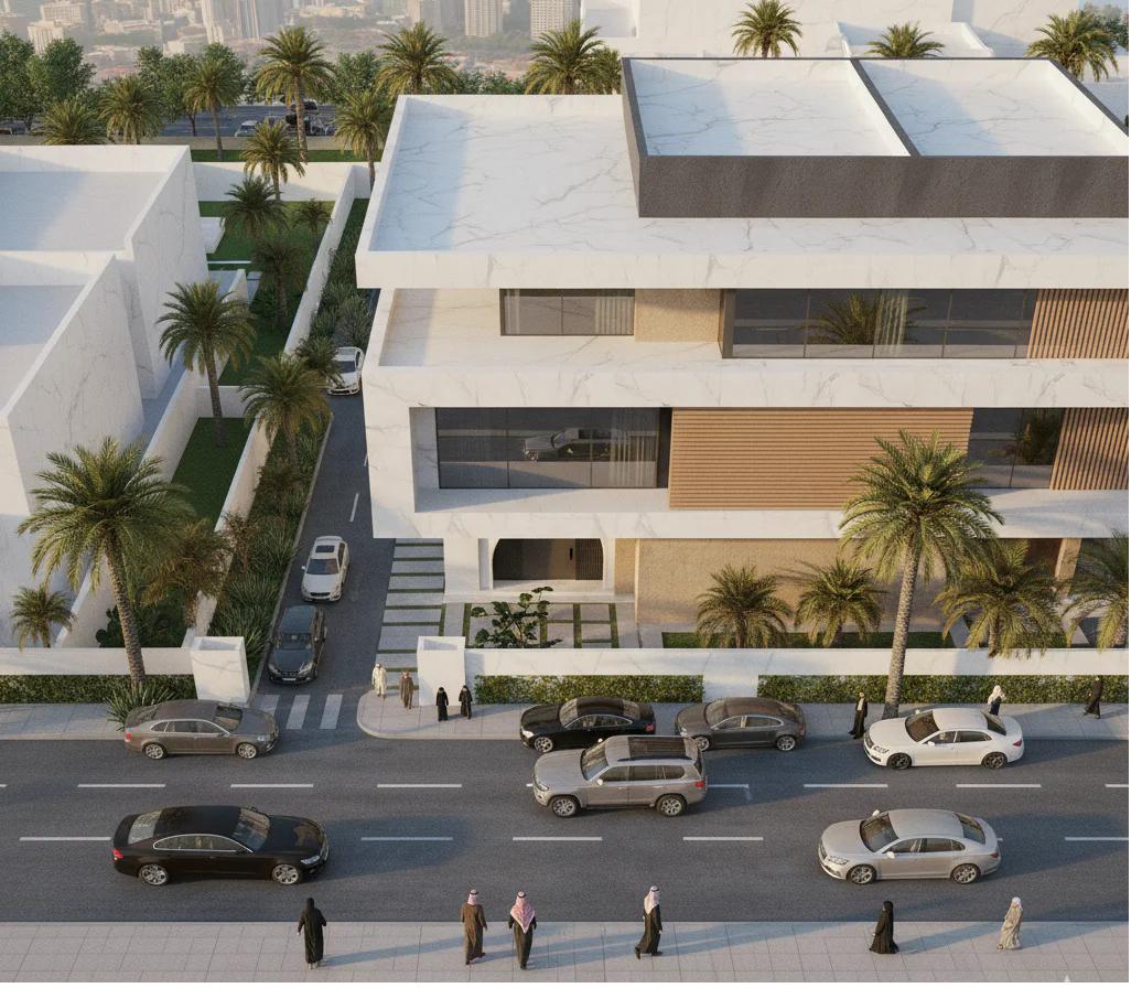 Modern Villa Facade Design Riyadh